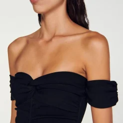 Sandro Paris Tops E Camisas-Body De Ombro Nu