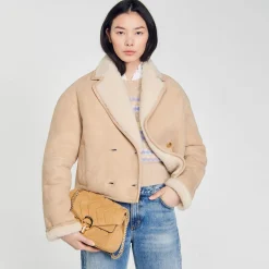 Sandro Paris Bolsas De Ombro-Bolsa De Camurca Yza