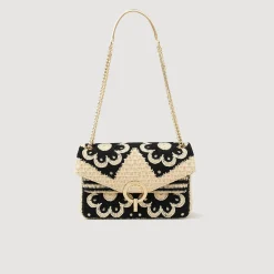 Sandro Paris Bolsas De Ombro-Bolsa Yza Em Croche Bicolor
