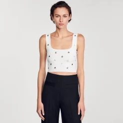 Sandro Paris Conjuntos-Bralette De Malha Com Pingentes