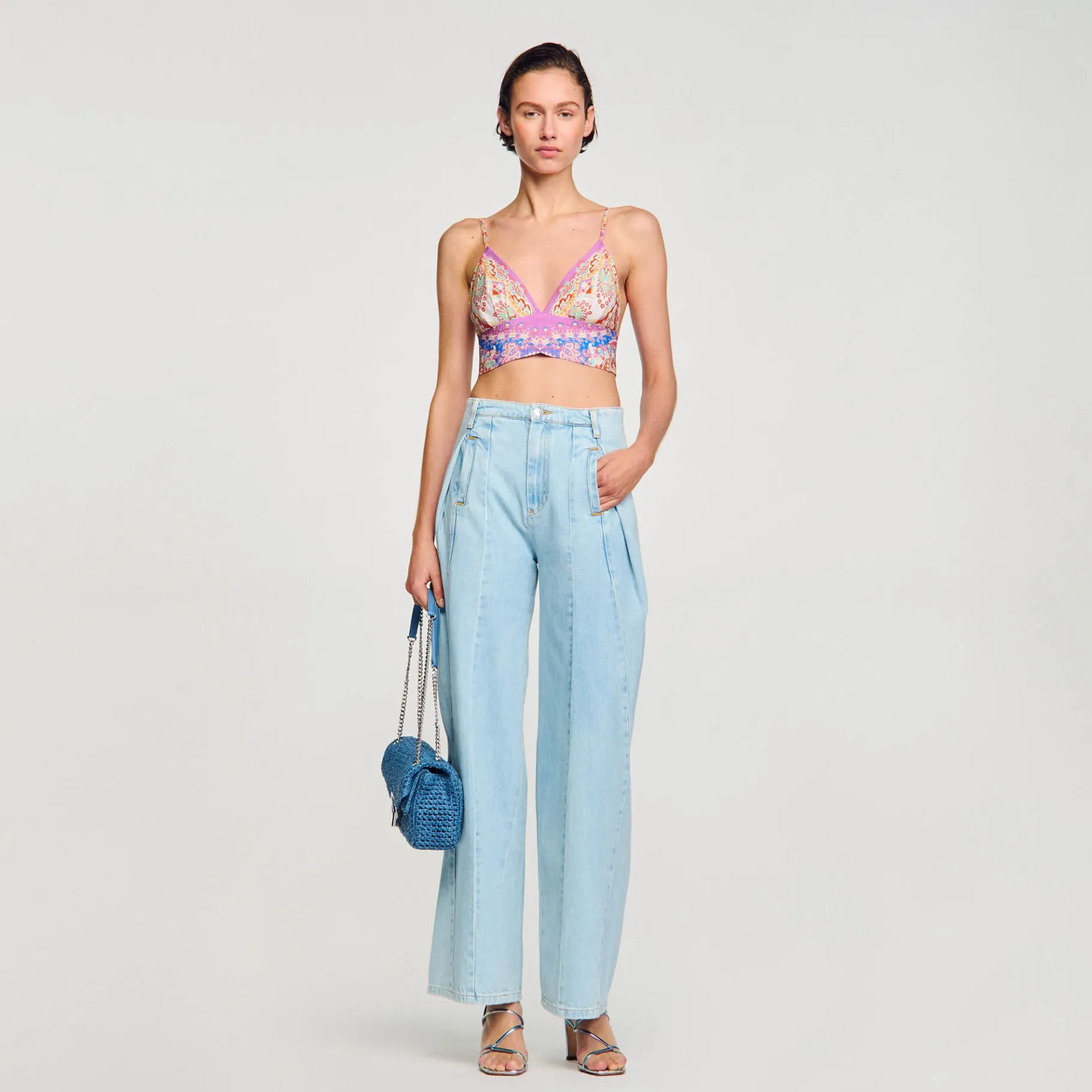 Sandro Paris Tops E Camisas-Bralette Estampado