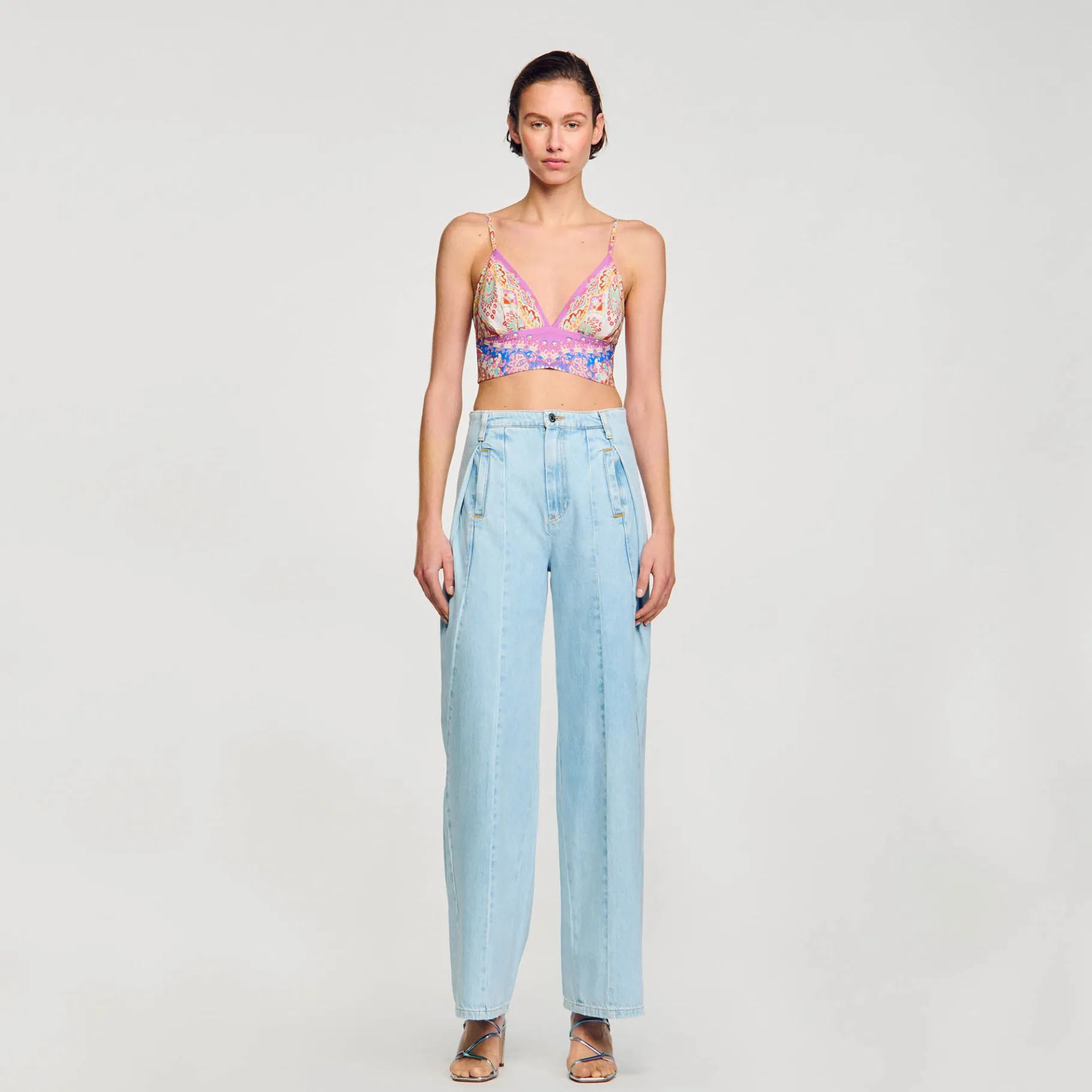 Sandro Paris Tops E Camisas-Bralette Estampado