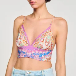Sandro Paris Tops E Camisas-Bralette Estampado