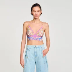 Sandro Paris Tops E Camisas-Bralette Estampado