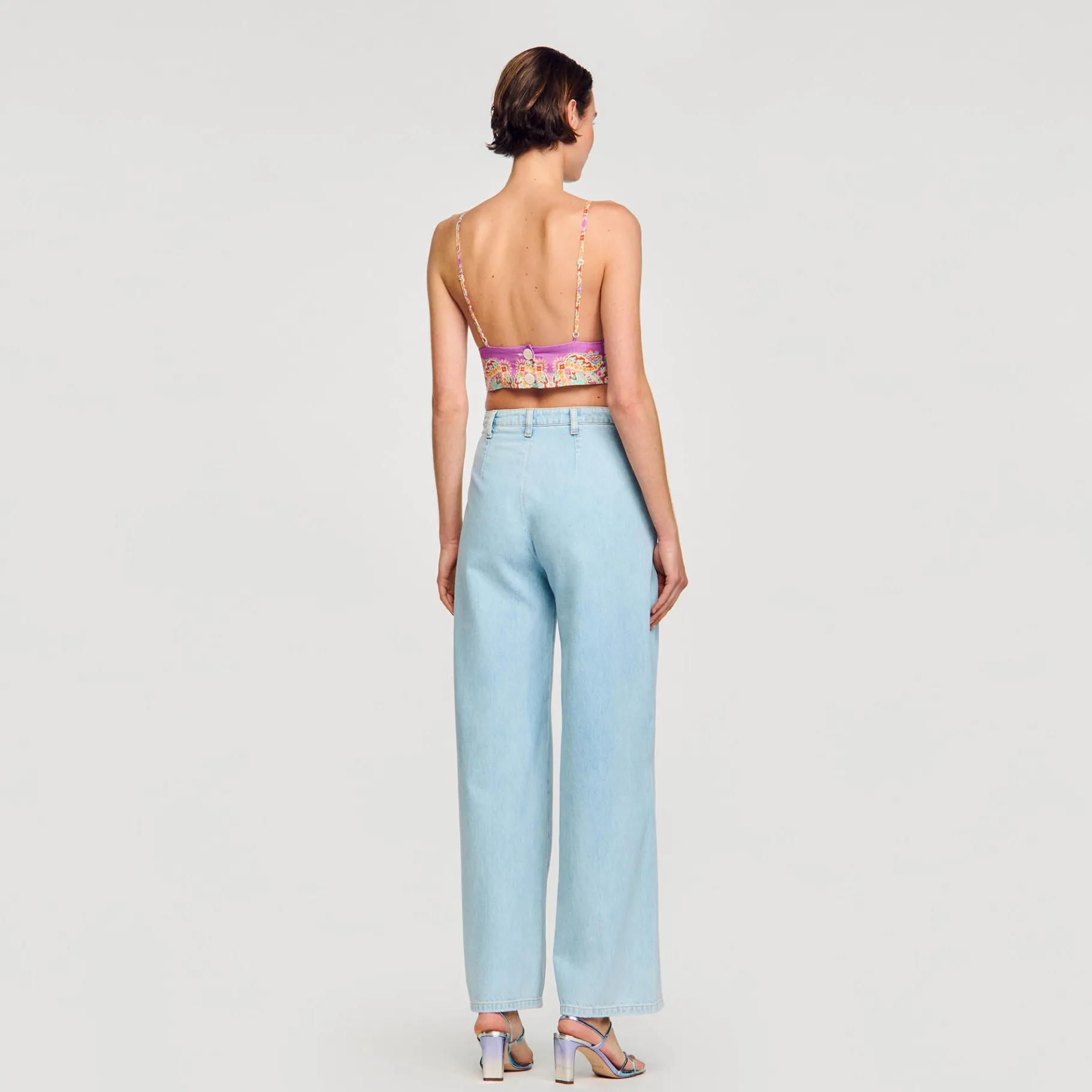 Sandro Paris Tops E Camisas-Bralette Estampado