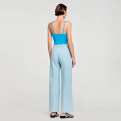 Sandro Paris Suéteres E Cardigans-Bustier Com Conchas De Strass