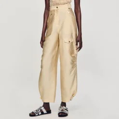 Sandro Paris Conjuntos-Calça Cargo De Cetim