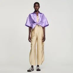 Sandro Paris Conjuntos-Calça Cargo De Cetim