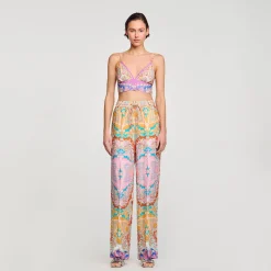 Sandro Paris Calça-Calça Fluida Estampada