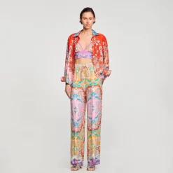 Sandro Paris Calça-Calça Fluida Estampada