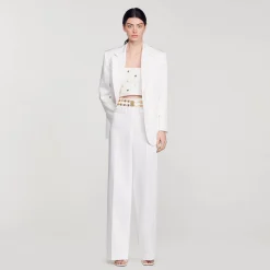 Sandro Paris Se Adequa-Calça Larga