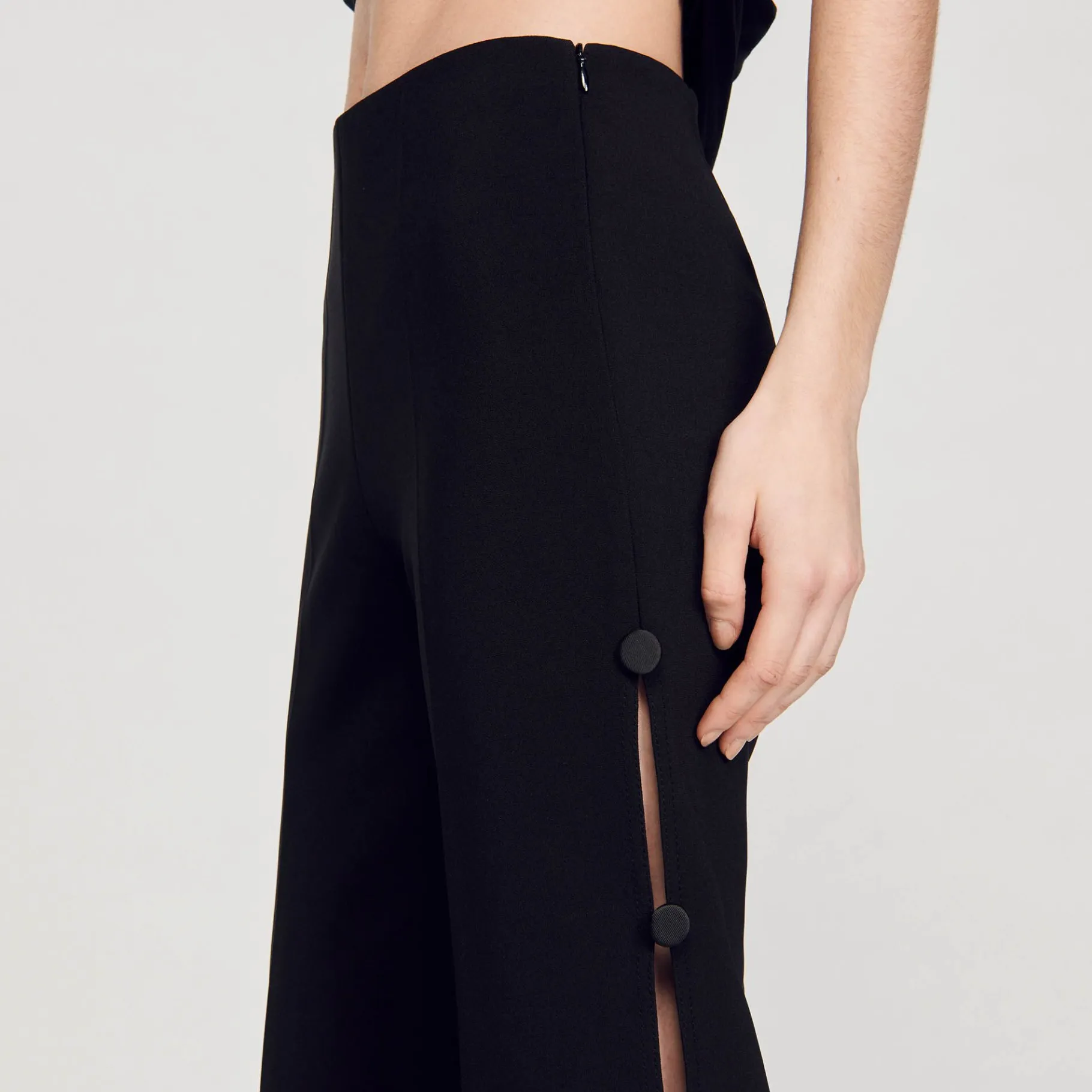 Sandro Paris Conjuntos-Calça Larga A Ceu Aberto Na Lateral