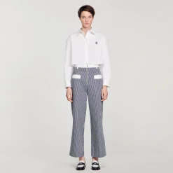 Sandro Paris Vaqueiros-Calça Listrada