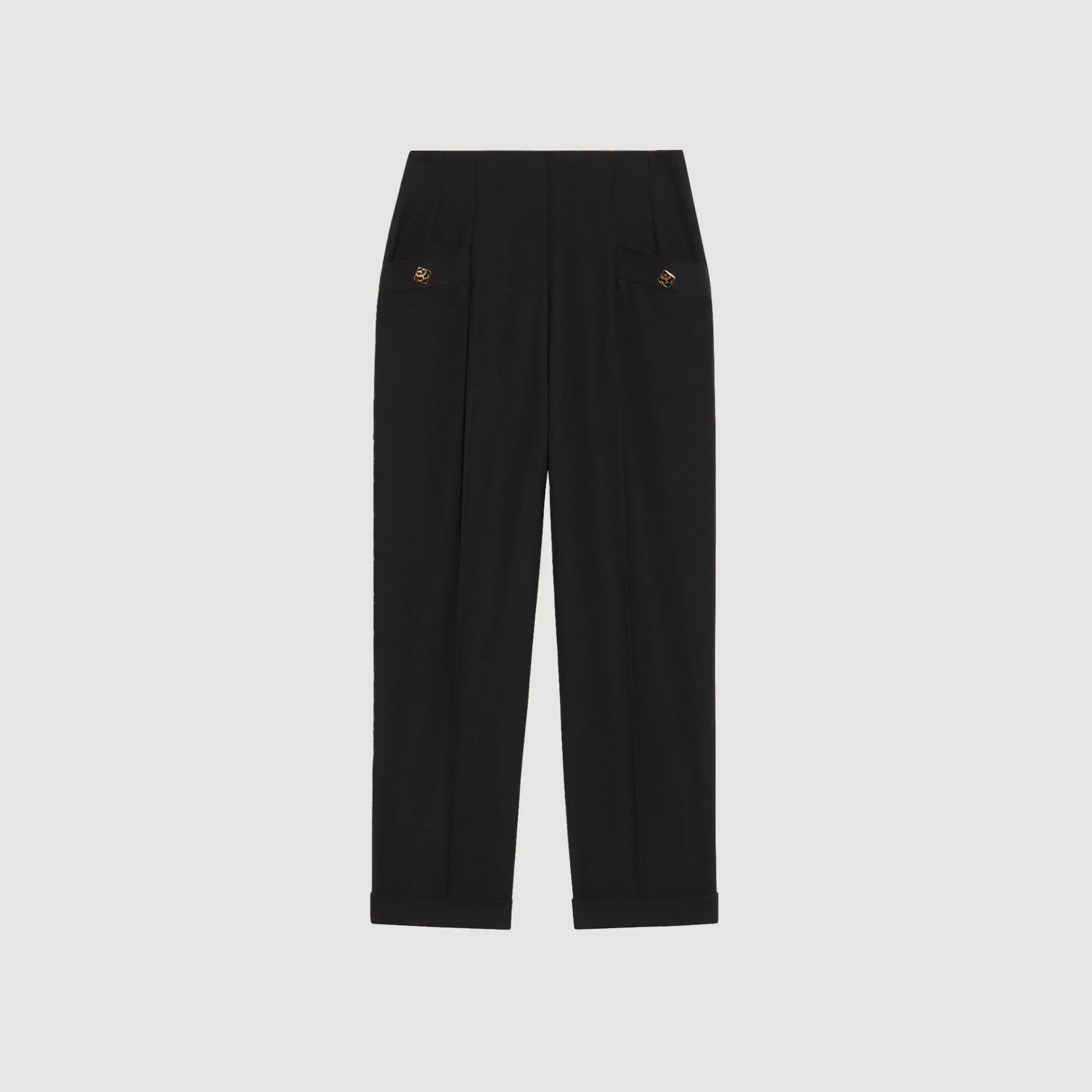 Sandro Paris Se Adequa-Calças De Cintura Alta