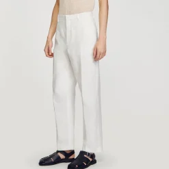 Sandro Paris Calças E Bermudas-Calças De Linho E Algodao