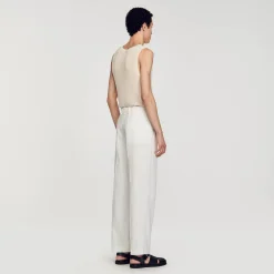 Sandro Paris Calças E Bermudas-Calças De Linho E Algodao