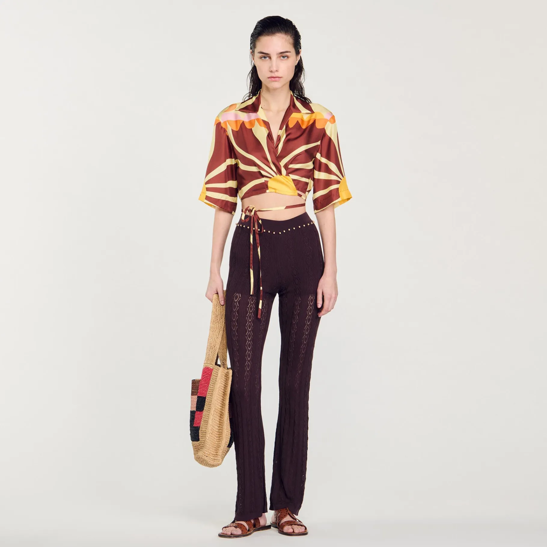 Sandro Paris Calça-Calças De Malha