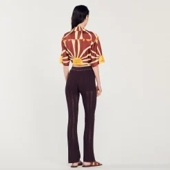 Sandro Paris Calça-Calças De Malha