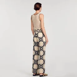 Sandro Paris Calça-Calças De Malha De Croche