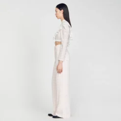 Sandro Paris Se Adequa-Calças De Sarja