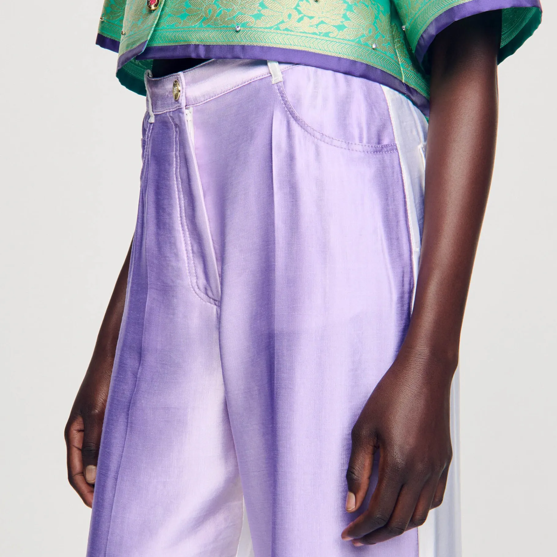 Sandro Paris Se Adequa-Calças Fluidas