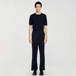 Sandro Paris Calças E Bermudas-Calças Mistura De La