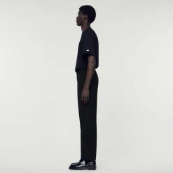 Sandro Paris Calças E Bermudas-Calças Mistura De La