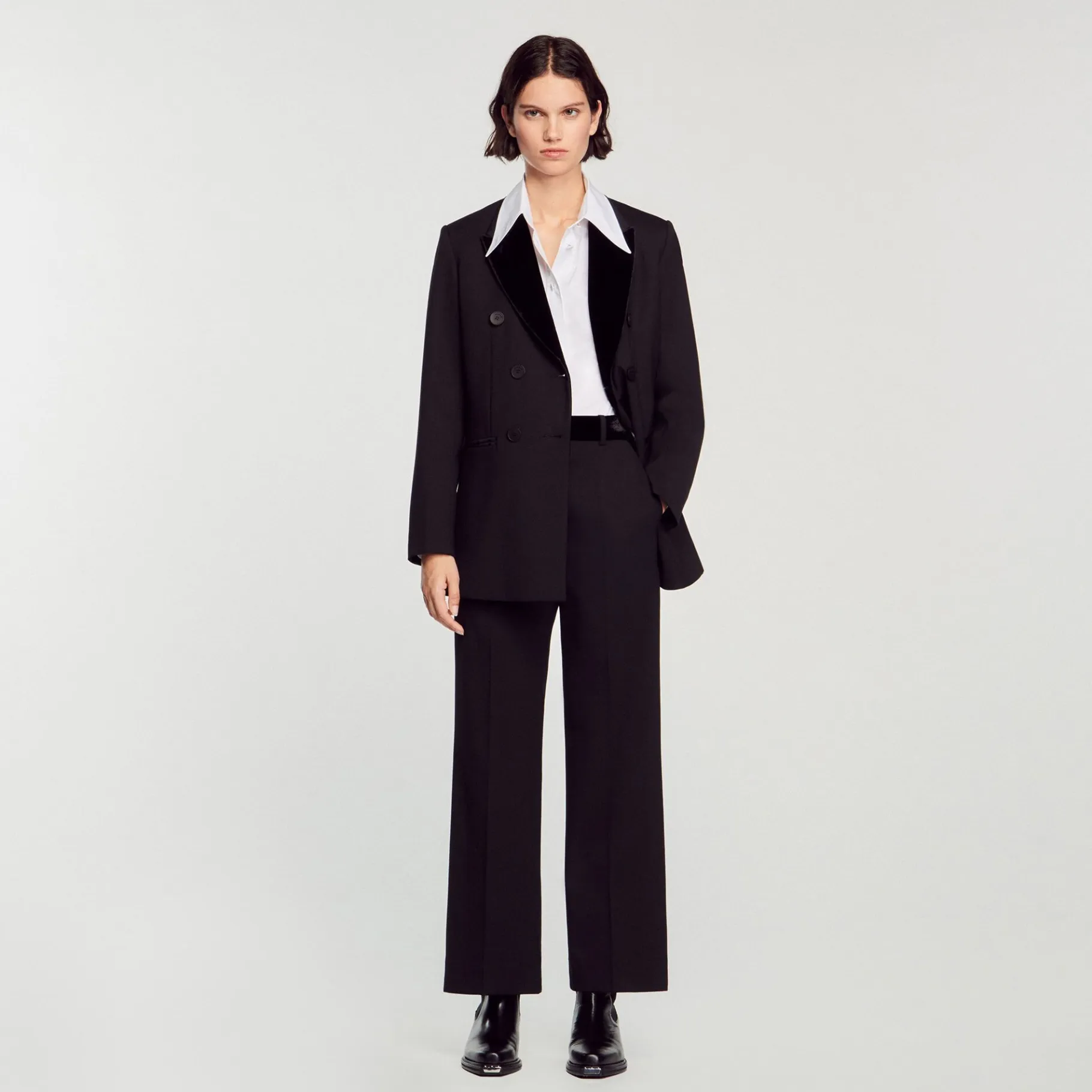 Sandro Paris Se Adequa-Calças Retas