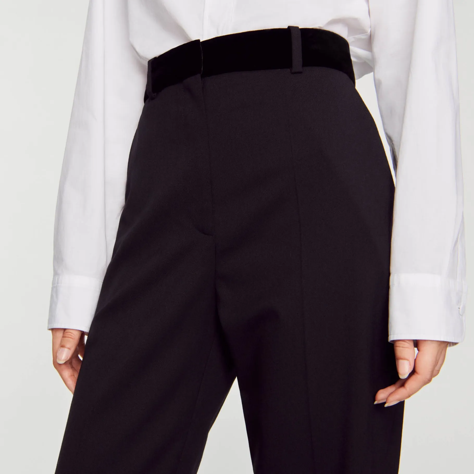 Sandro Paris Se Adequa-Calças Retas