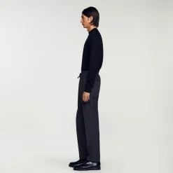 Sandro Paris Calças E Bermudas-Calças Retas Elasticas