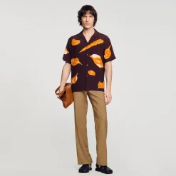 Sandro Paris Camisas-Camisa Com Estampa De Moluscos