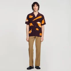 Sandro Paris Camisas-Camisa Com Estampa De Moluscos