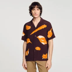 Sandro Paris Camisas-Camisa Com Estampa De Moluscos
