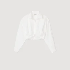 Sandro Paris Tops E Camisas-Camisa Cortada Torcida