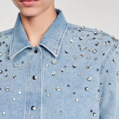 Sandro Paris Conjuntos-Camisa Curta Com Strass