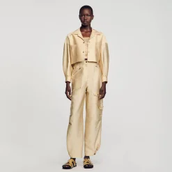 Sandro Paris Conjuntos-Camisa Curta De Cetim