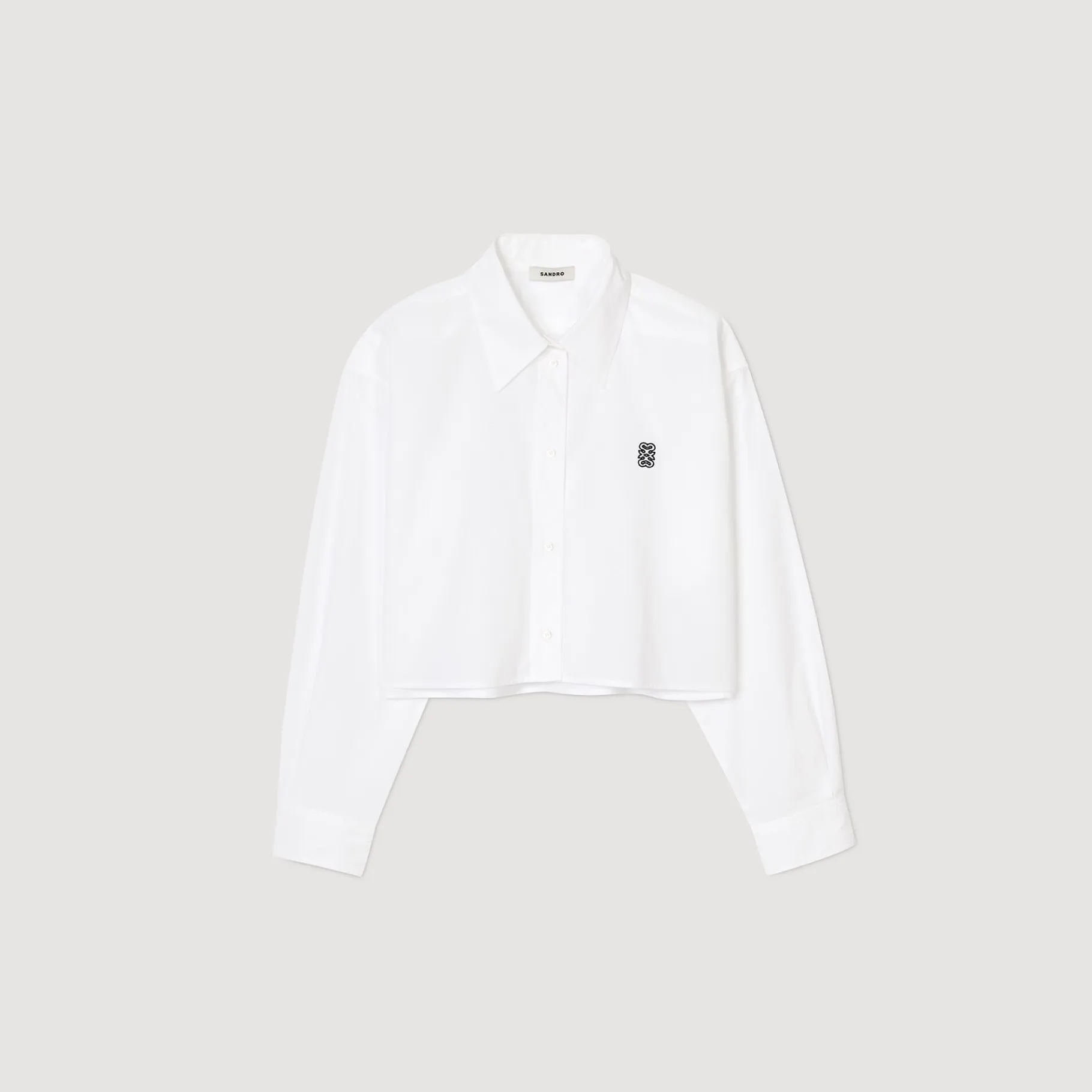 Sandro Paris Tops E Camisas-Camisa Curta De Popelina