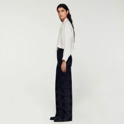 Sandro Paris Tops E Camisas-Camisa Curta De Seda