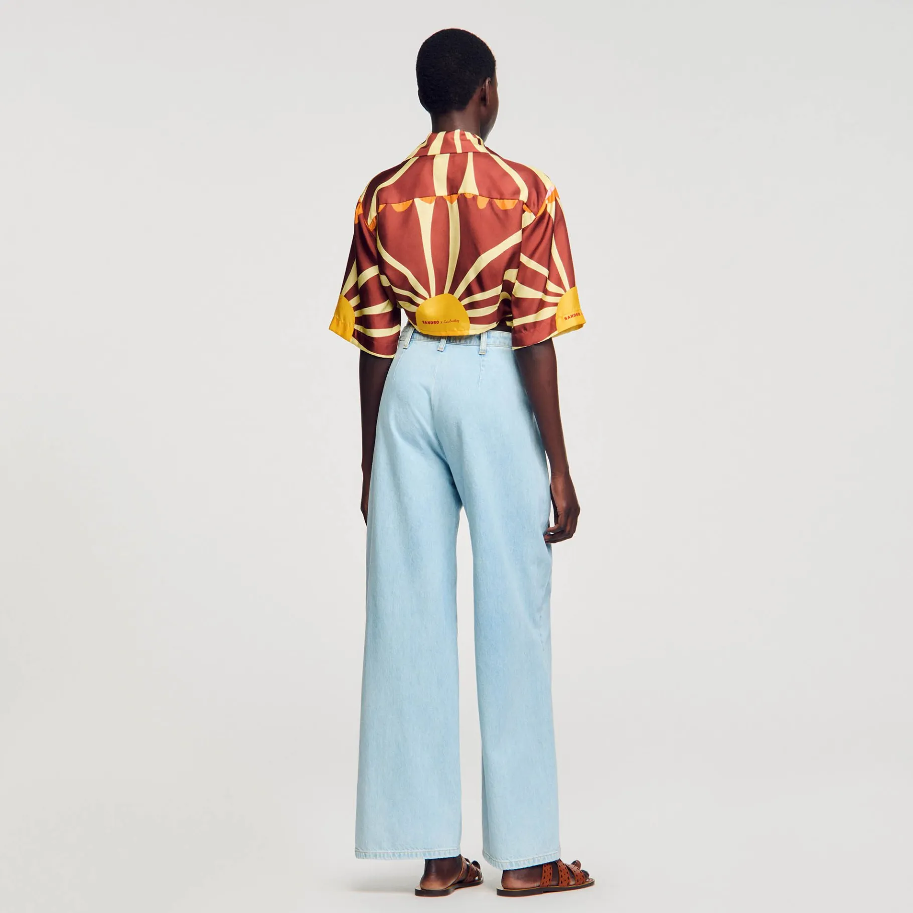 Sandro Paris Conjuntos-Camisa Curta Estampada