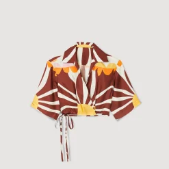 Sandro Paris Conjuntos-Camisa Curta Estampada