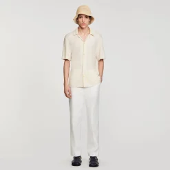 Sandro Paris Camisas-Camisa De Gola Italiana