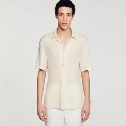 Sandro Paris Camisas-Camisa De Gola Italiana