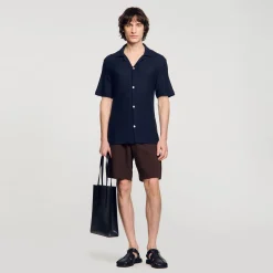 Sandro Paris Camisas-Camisa De Gola Italiana