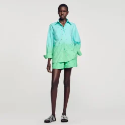 Sandro Paris Conjuntos-Camisa Dip Dye Com Strass