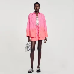 Sandro Paris Conjuntos-Camisa Dip Dye Com Strass