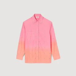 Sandro Paris Conjuntos-Camisa Dip Dye Com Strass