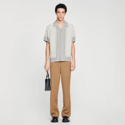 Sandro Paris Camisas-Camisa Estampada Manga Curta