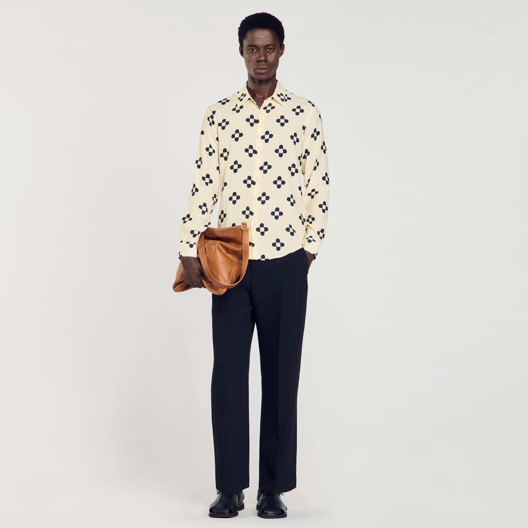 Sandro Paris Camisas-Camisa Flor Cruzada