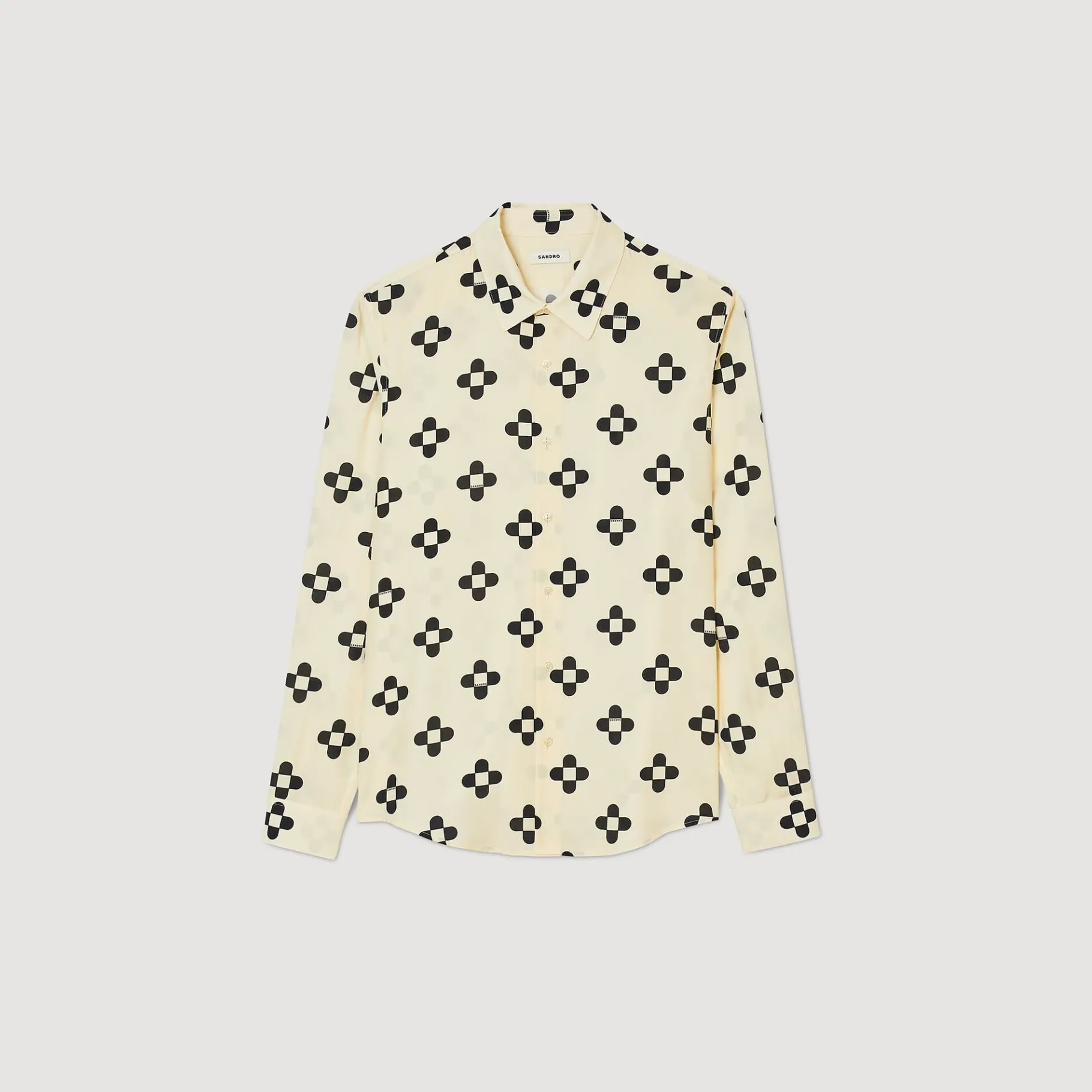 Sandro Paris Camisas-Camisa Flor Cruzada
