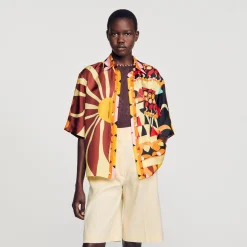 Sandro Paris Conjuntos-Camisa Fluida Estampada
